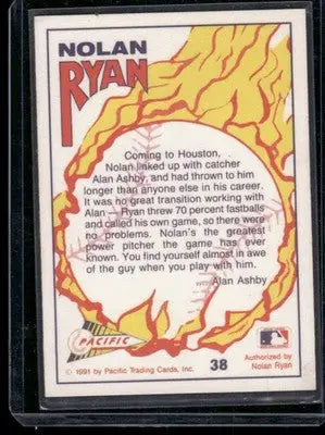 1991 Pacific Nolan Ryan #38 Baseball - Baseball Card Single