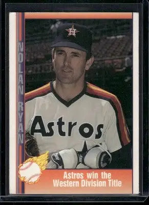 Pacific Nolan Ryan baseball card in Houston Astros uniform from 1991 Pacific Nolan Ryan #47