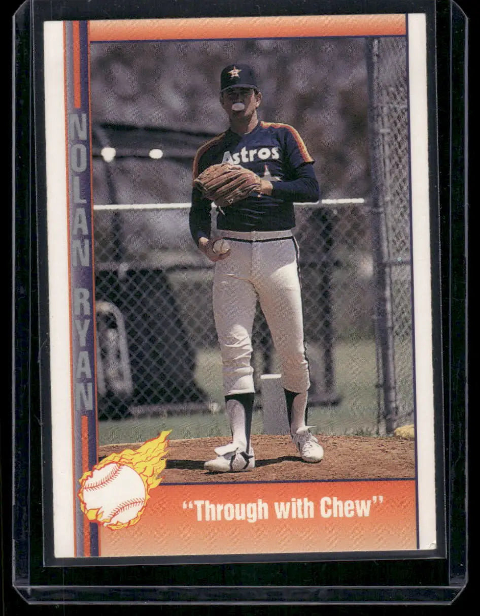 Pacific Nolan Ryan baseball card in Astros uniform from 1991 Pacific Nolan Ryan #53