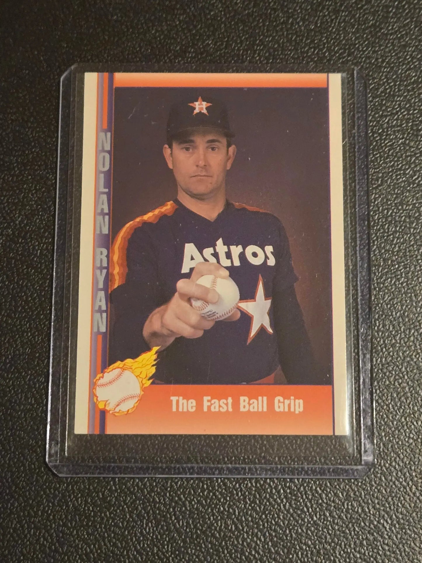 Nolan Ryan baseball card in protective sleeve from 1991 Pacific Nolan Ryan Texas Express I #41