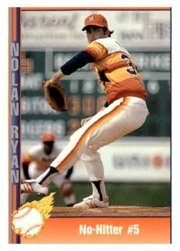 Original gloss Pacific Nolan Ryan baseball card from 1991 Nolan Ryan Texas Express series