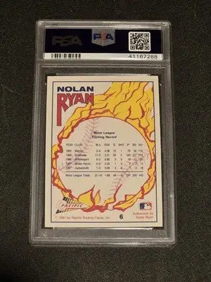 1991 Pacific Nolan Ryan Texas Express I #6 Nolan Ryan PSA 9 - Baseball Card Single