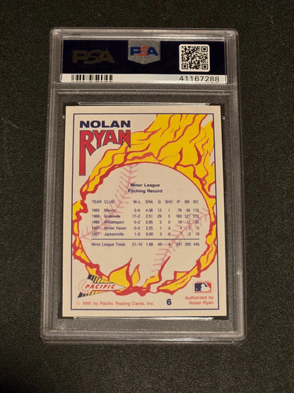 1991 Pacific Nolan Ryan Texas Express I #6 Nolan Ryan PSA 9 - Trading Card