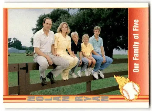 Nolan Ryan family portrait from Pacific Ryan Texas Express collection, our family of five