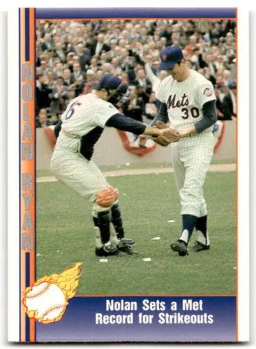 Original gloss baseball card of Ryan Texas Express from 1991 Pacific Ryan Texas series