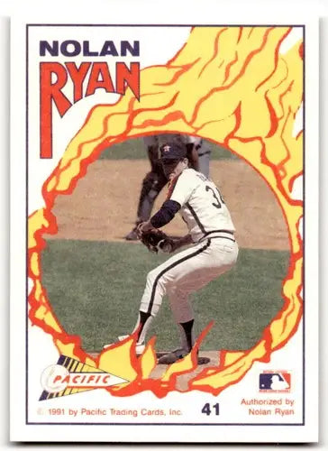 Original gloss Nolan Ryan baseball card from Pacific Ryan Texas series in Ryan Texas Express product