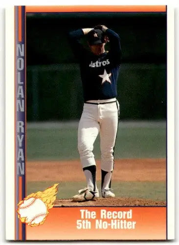 Nolan Ryan baseball card featuring original gloss from 1991 Pacific Ryan Texas Express series