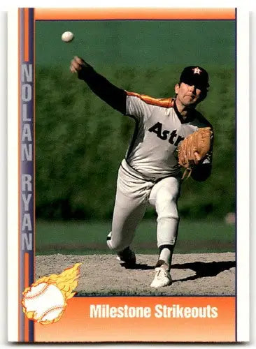 Original gloss of Nolan Ryan baseball card from Pacific Ryan Texas Express series