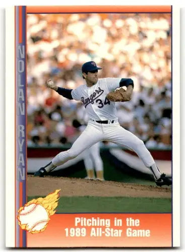 Vintage Nolan Ryan baseball card from Pacific Ryan Texas Express 1991 Pacific Ryan series