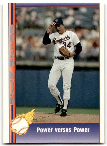 Nolan Ryan Texas Express baseball card from 1991 Pacific Ryan Texas Express series