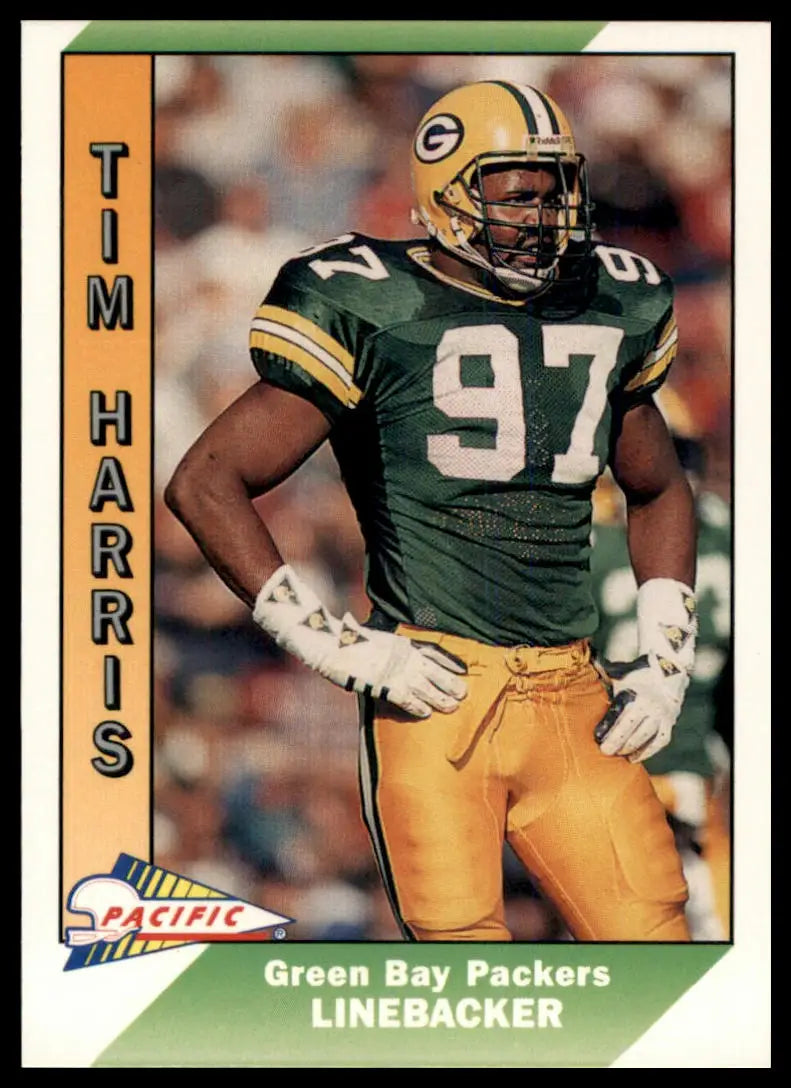 1991 Pacific Tim Harris 155 Green Bay Packers NM - Football Card Single