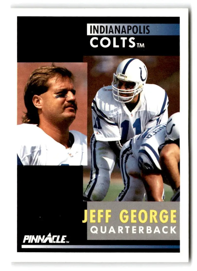 1991 Pinnacle #92 Jeff George - Football Card Single