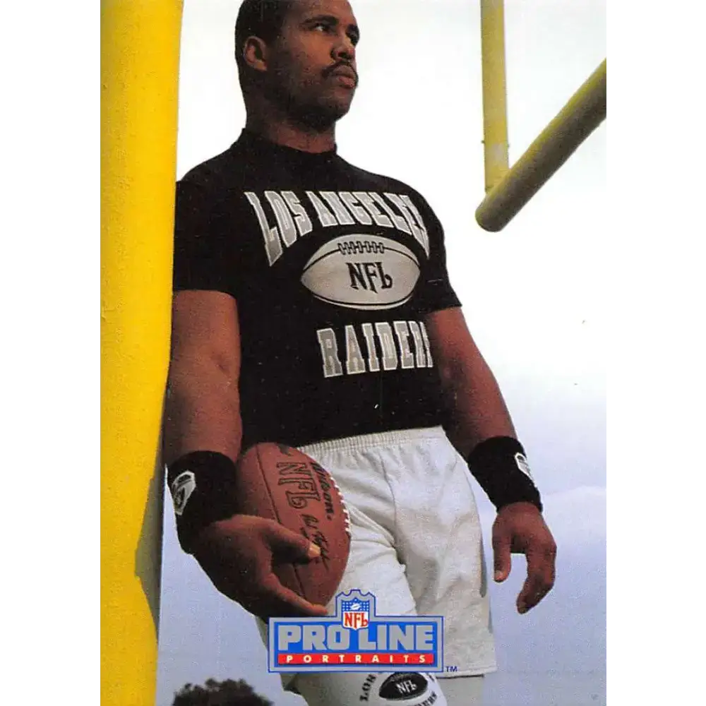 1991 Pro Line Portraits #100 Steve Smith EX-NM Los Angeles Raiders Football Card - Football Card Single