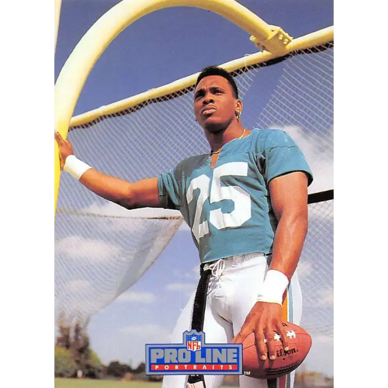 1991 Pro Line Portraits #102 Louis Oliver EX-NM Miami Dolphins Football Card - Football Card Single