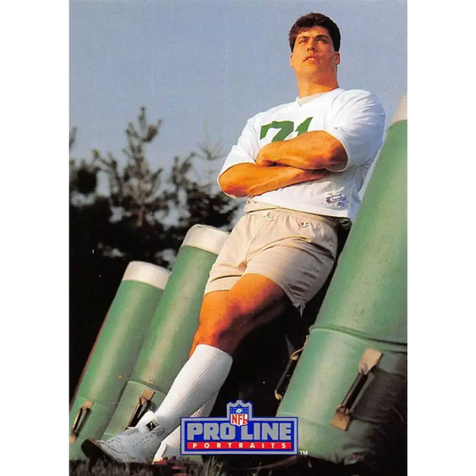 1991 Pro Line Portraits #106 Bill Pickel EX-NM New York Jets Football Card - Football Card Single