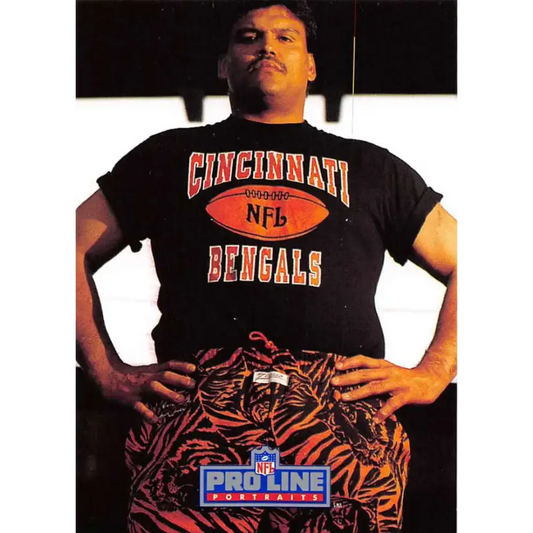 1991 Pro Line Portraits #120 Anthony Munoz EX-NM Cincinnati Bengals Football Card - Football Card Single
