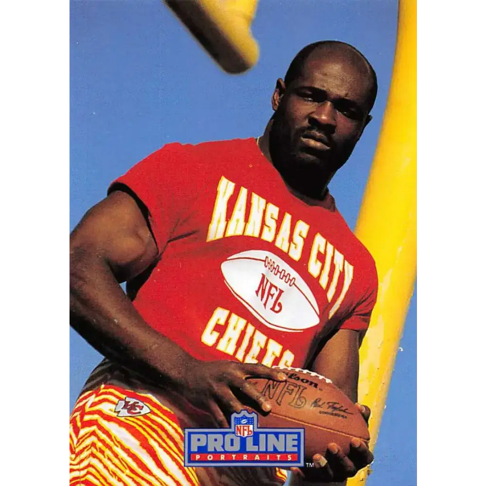 1991 Pro Line Portraits #127 Christian Okoye EX-NM Kansas City Chiefs Football Card - Football Card Single