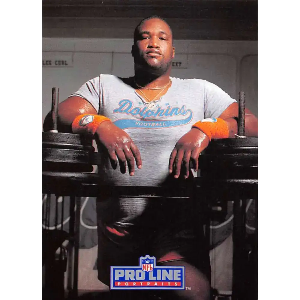 1991 Pro Line Portraits #130 Keith Sims EX-NM Miami Dolphins Football Card - Football Card Single