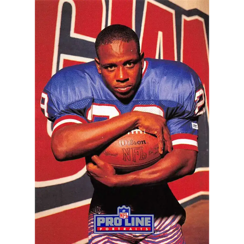 1991 Pro Line Portraits #131 Myron Guyton EX-NM New York Giants Football Card - Football Card Single
