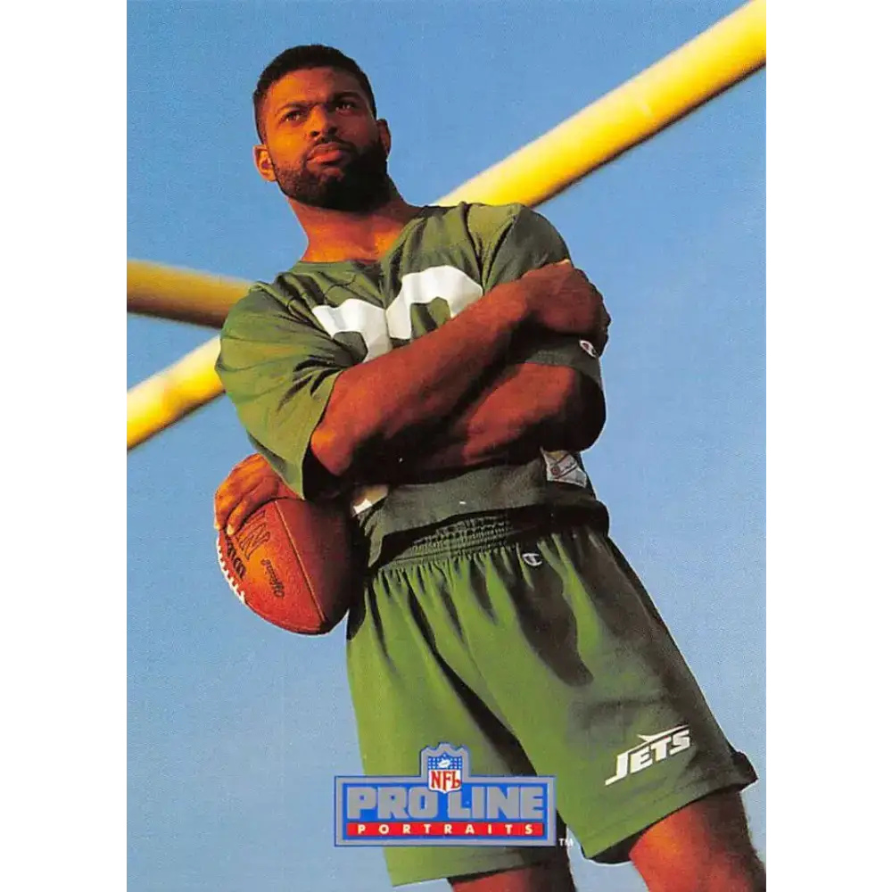 1991 Pro Line Portraits #134 Erik McMillan EX-NM New York Jets Football Card - Football Card Single