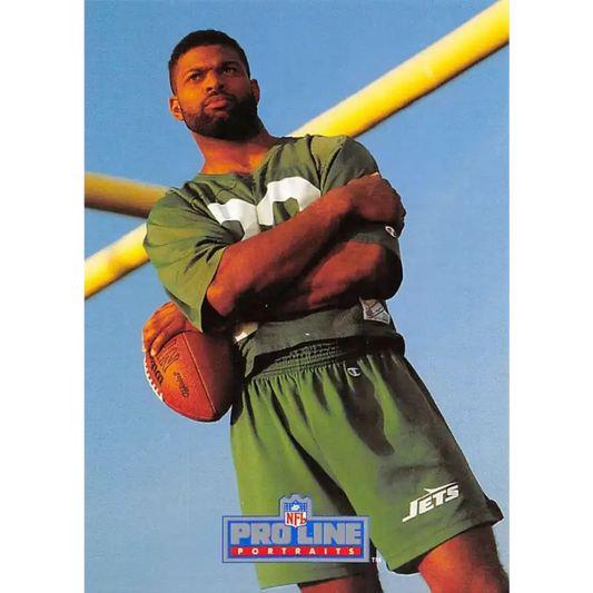 1991 Pro Line Portraits #134 Erik McMillan EX-NM New York Jets Football Card - Football Card Single