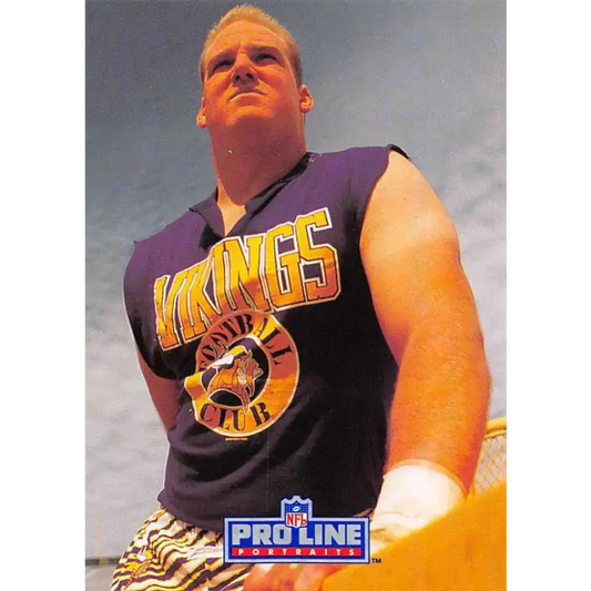1991 Pro Line Portraits #151 Gary Zimmerman EX-NM Minnesota Vikings Football Card - Football Card Single