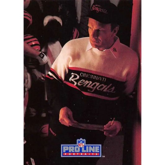 1991 Pro Line Portraits #154 Sam Wyche EX-NM Cincinnati Bengals Football Card - Football Card Single