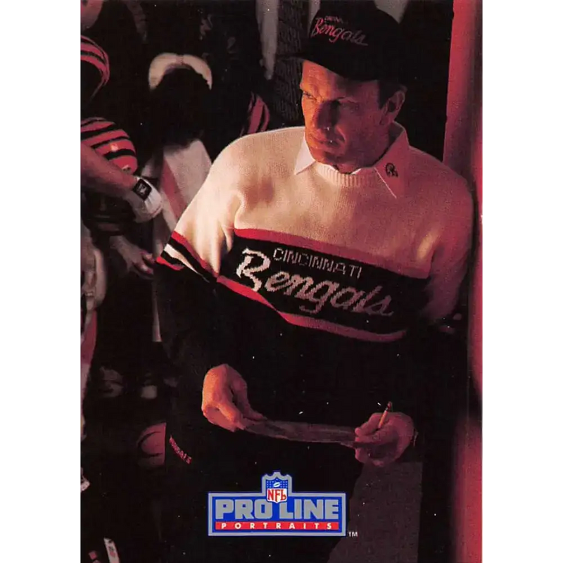 1991 Pro Line Portraits #154 Sam Wyche EX-NM Cincinnati Bengals Football Card - Football Card Single
