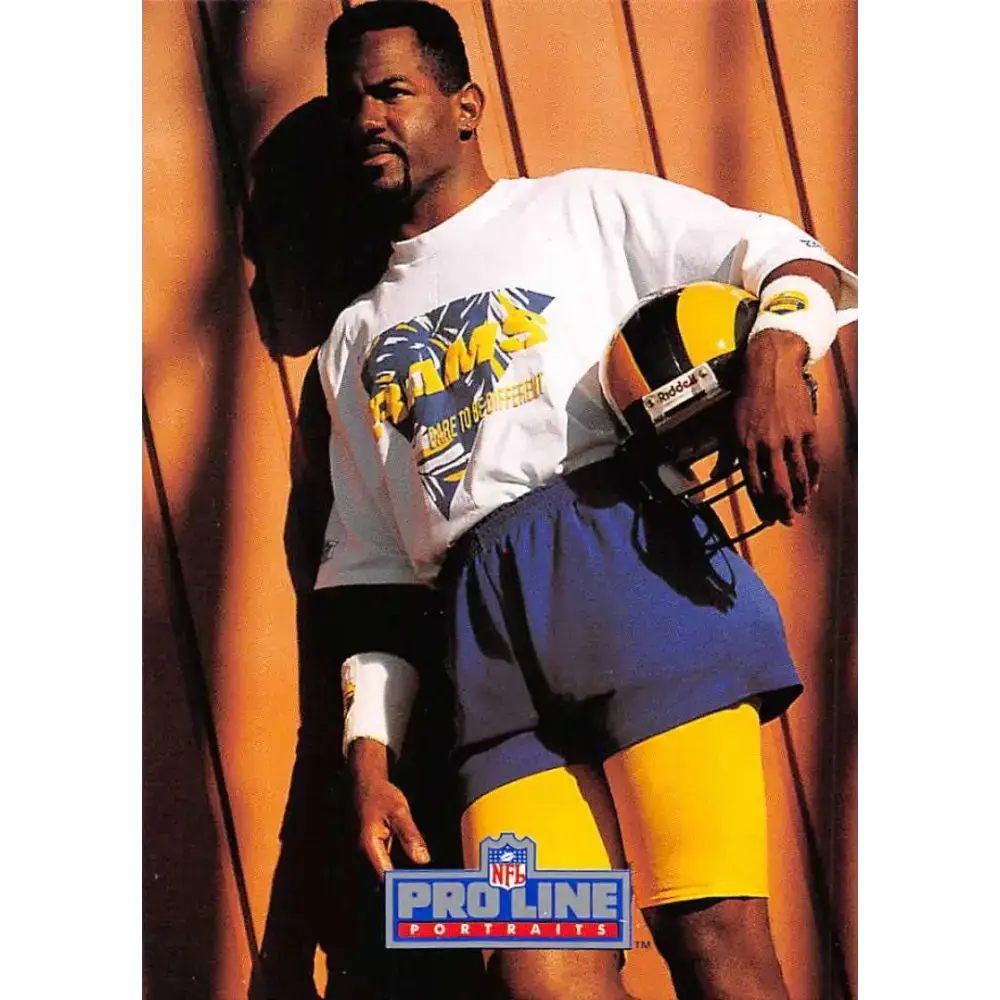 1991 Pro Line Portraits #158 Henry Ellard EX-NM Los Angeles Rams Football Card - Football Card Single