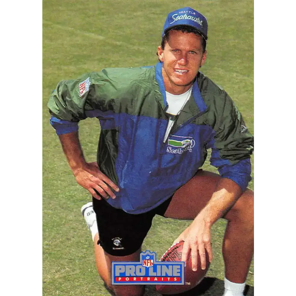 1991 Pro Line Portraits #161 Dan McGwire EX-NM RC Rookie Seattle Seahawks Football Card - Football Card Single