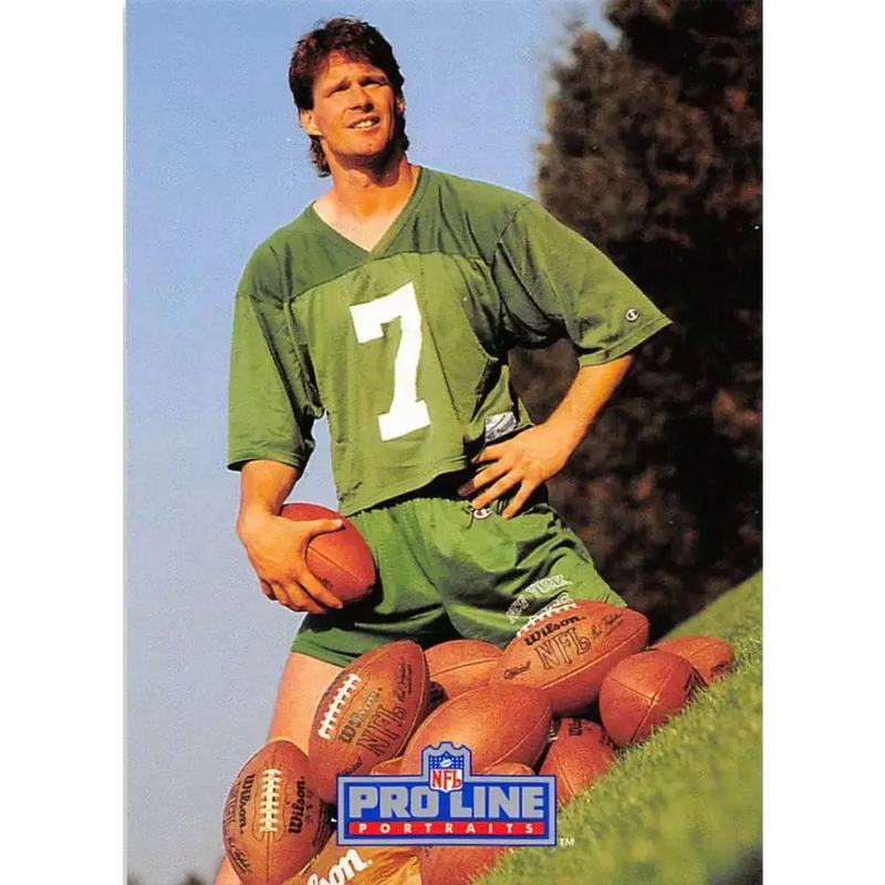 1991 Pro Line Portraits #162 Ken O’Brien EX-NM New York Jets Football Card - Football Card Single