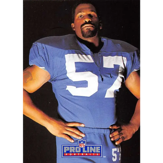 1991 Pro Line Portraits #167 Tony Woods EX-NM Seattle Seahawks Football Card - Football Card Single