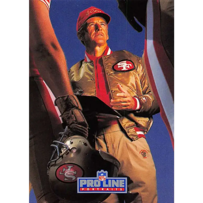 1991 Pro Line Portraits #176 George Seifert EX-NM San Francisco 49ers Football Card - Football Card Single