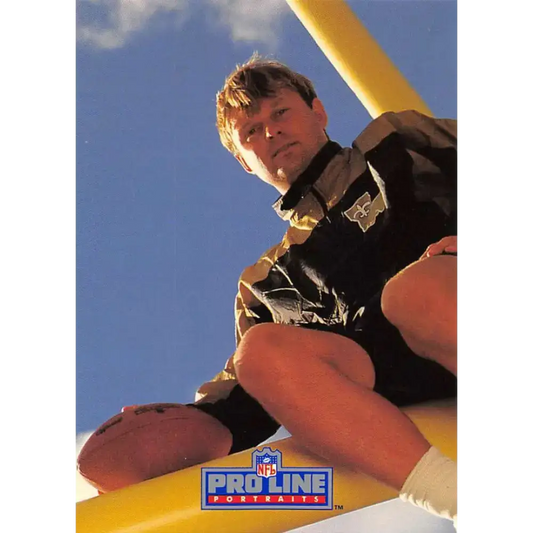 1991 Pro Line Portraits #182 Morten Andersen EX-NM New Orleans Saints Football Card - Football Card Single