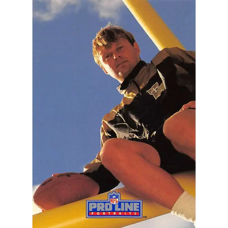 1991 Pro Line Portraits #182 Morten Andersen EX-NM New Orleans Saints Football Card - Football Card Single