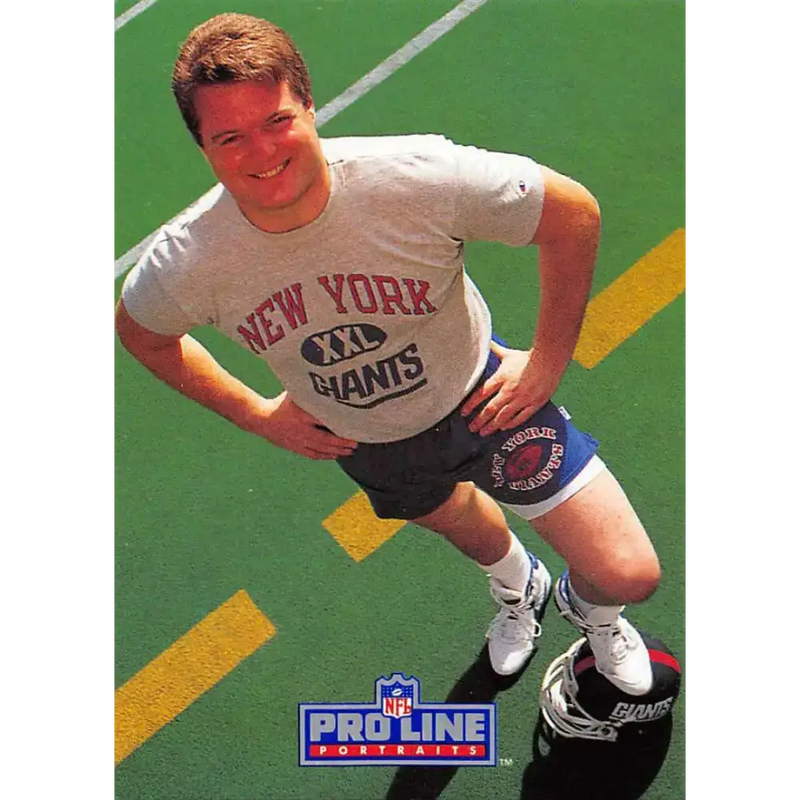 1991 Pro Line Portraits #191 Bart Oates EX-NM New York Giants Football Card - Football Card Single