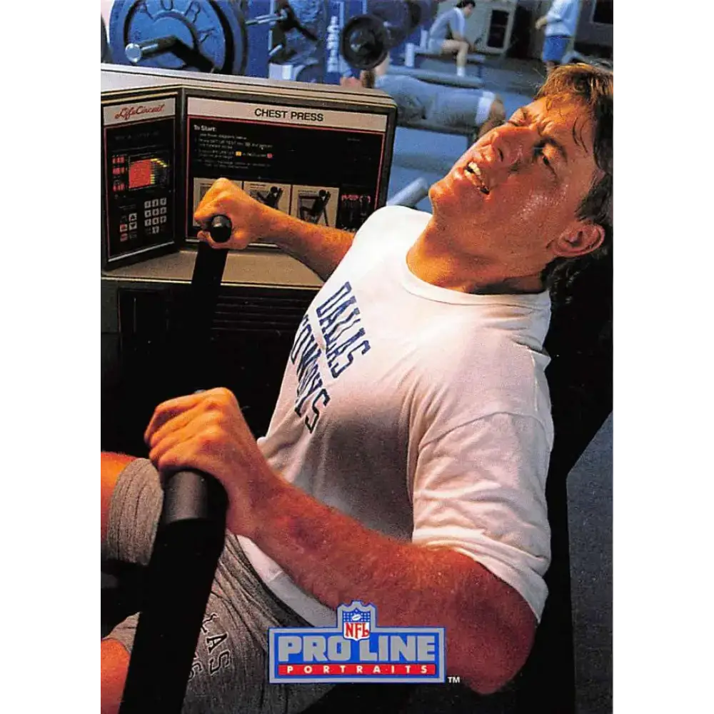 1991 Pro Line Portraits #194 Troy Aikman EX-NM Dallas Cowboys Football Card - Football Card Single