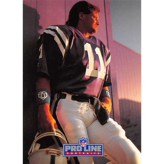 1991 Pro Line Portraits #195 Jeff George EX-NM Indianapolis Colts Football Card - Football Card Single