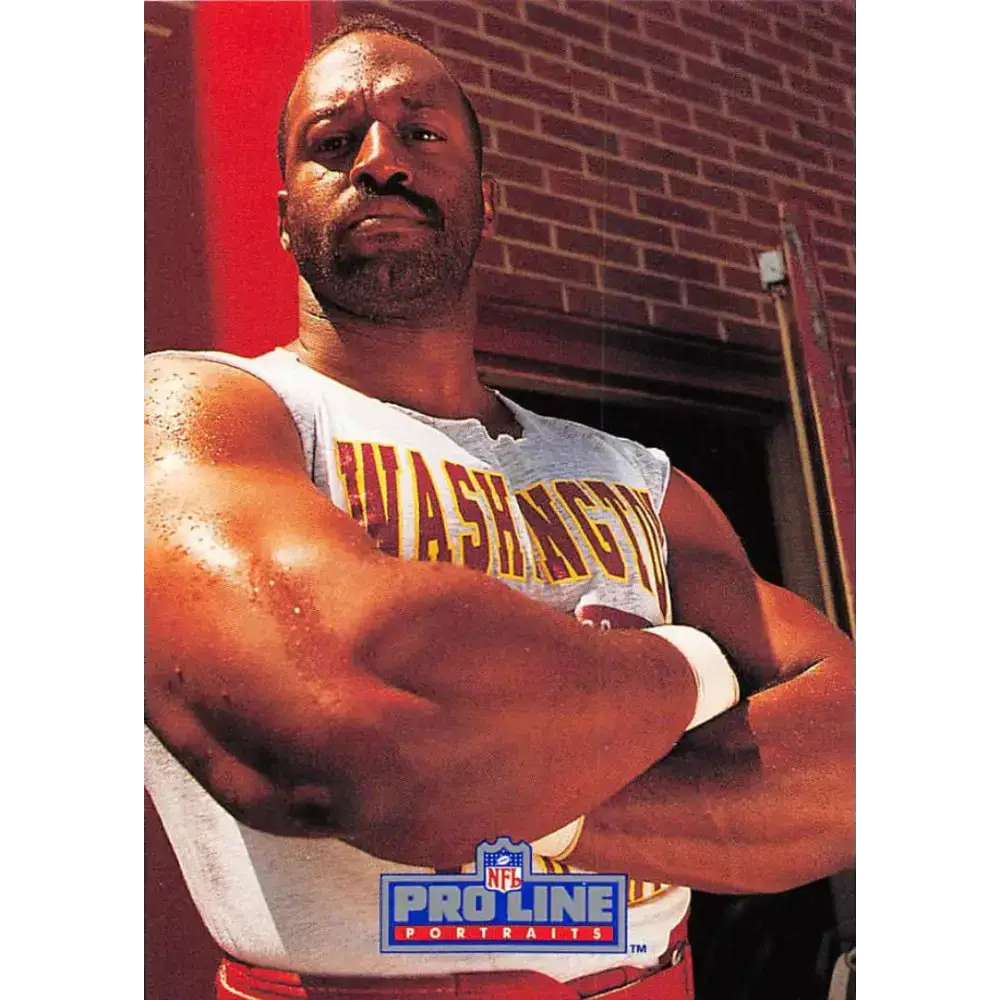 1991 Pro Line Portraits #214 Monte Coleman EX-NM Washington Redskins Football Card - Football Card Single