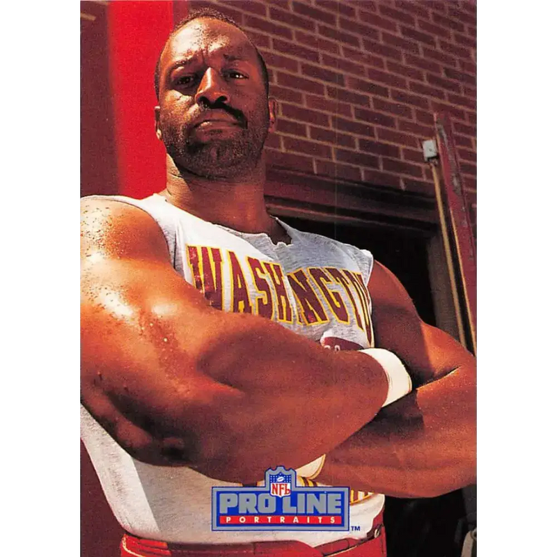 1991 Pro Line Portraits #214 Monte Coleman EX-NM Washington Redskins Football Card - Football Card Single