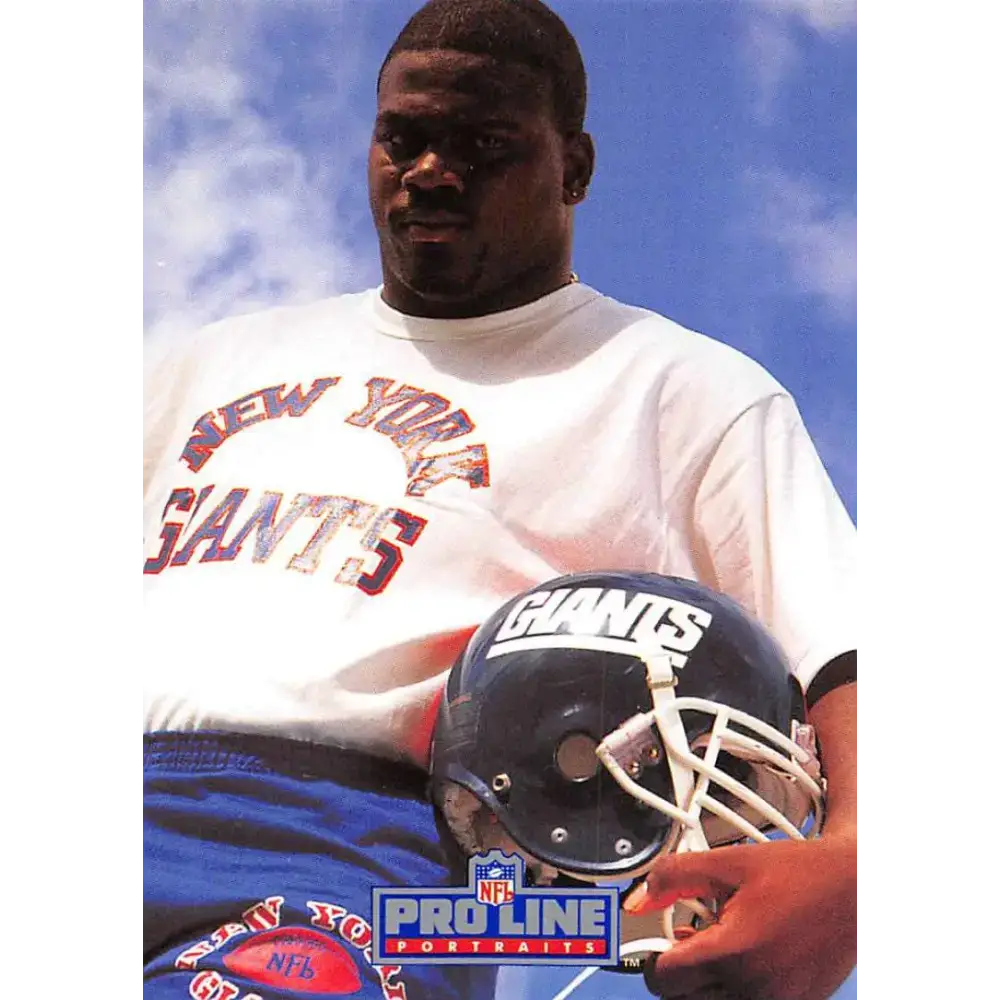 1991 Pro Line Portraits #217 Pepper Johnson EX-NM New York Giants Football Card - Football Card Single