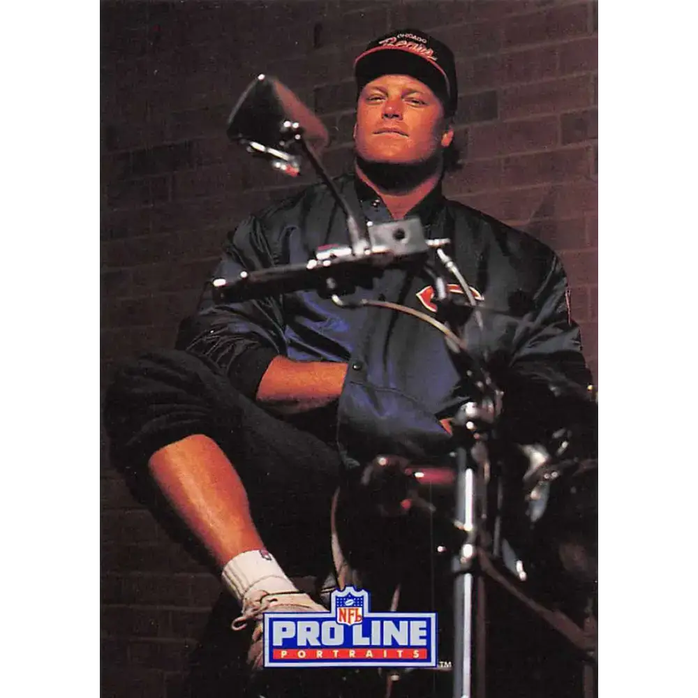 1991 Pro Line Portraits #218 Tom Thayer EX-NM Chicago Bears Football Card - Football Card Single
