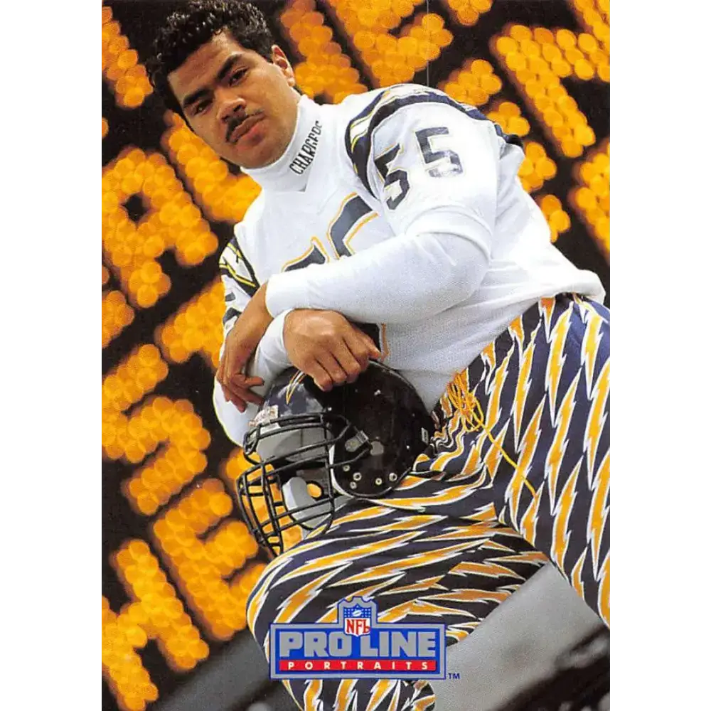 1991 Pro Line Portraits #222 Junior Seau EX-NM San Diego Chargers Football Card - Football Card Single