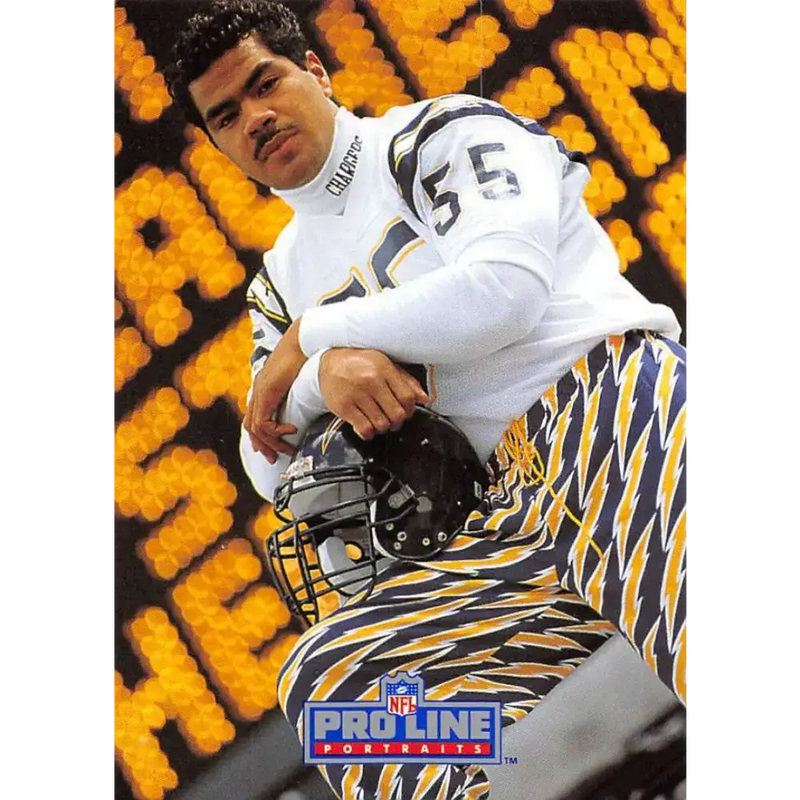 1991 Pro Line Portraits #222 Junior Seau EX-NM San Diego Chargers Football Card - Football Card Single