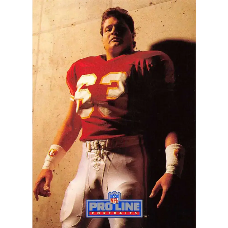1991 Pro Line Portraits #229 Bill Maas EX-NM Kansas City Chiefs Football Card - Football Card Single