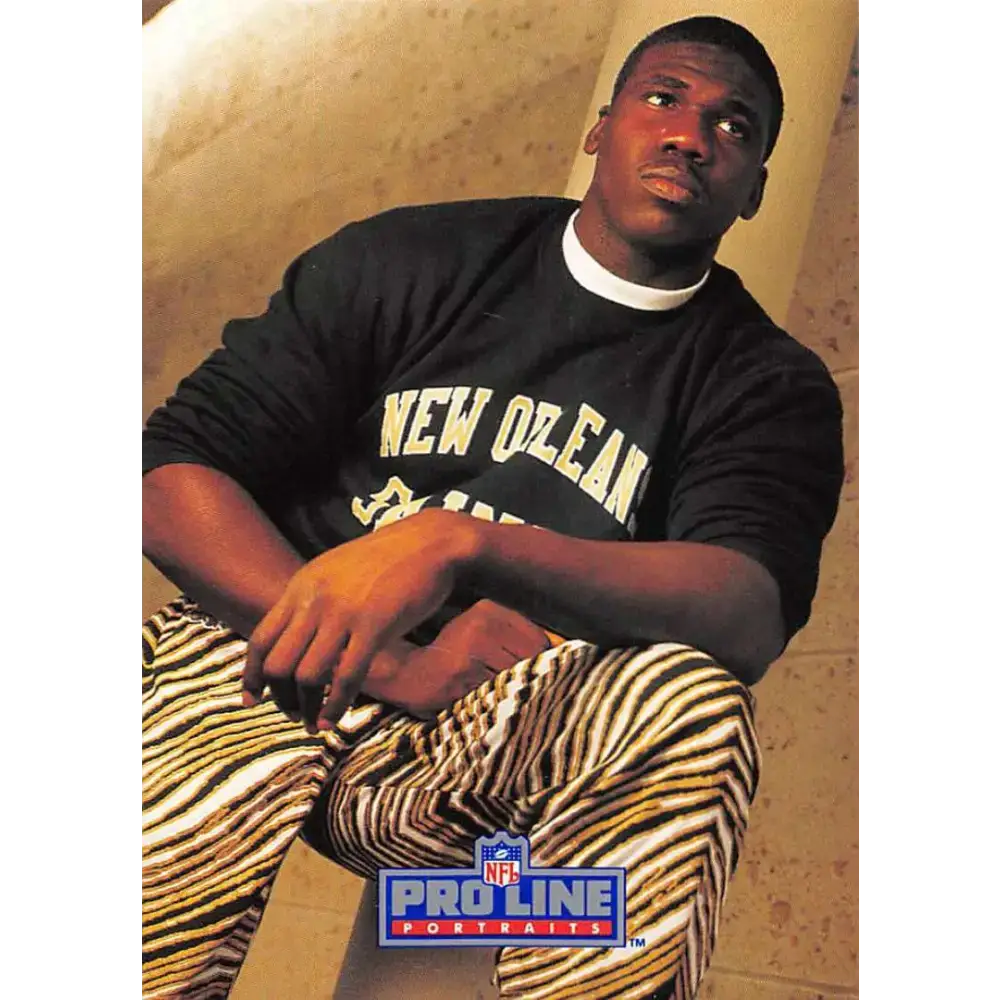 1991 Pro Line Portraits #230 Renaldo Turnbull EX-NM New Orleans Saints Football Card - Football Card Single