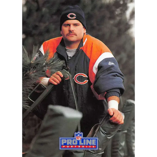 1991 Pro Line Portraits #238 Jim Covert EX-NM Chicago Bears Football Card - Football Card Single