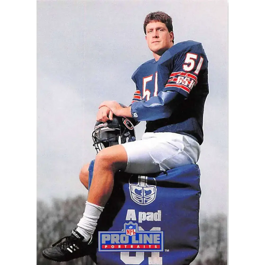 1991 Pro Line Portraits #245 Jim Morrissey EX-NM RC Rookie Chicago Bears Football Card - Football Card Single