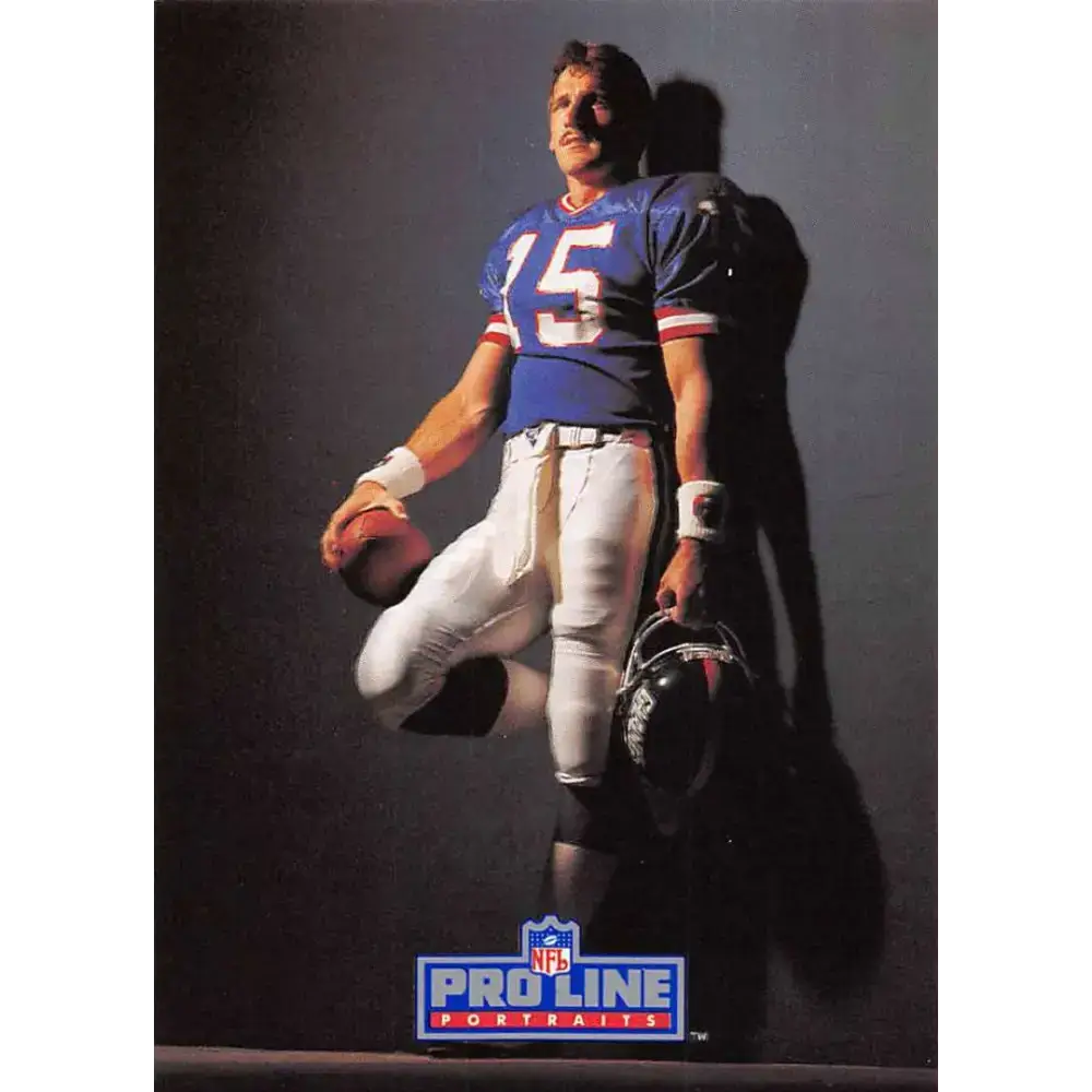 1991 Pro Line Portraits #246 Jeff Hostetler EX-NM New York Giants Football Card - Football Card Single