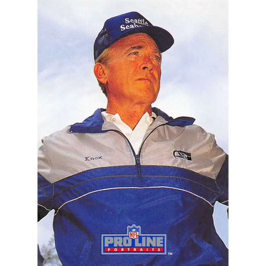 1991 Pro Line Portraits #249 Chuck Knox EX-NM Seattle Seahawks Football Card - Football Card Single